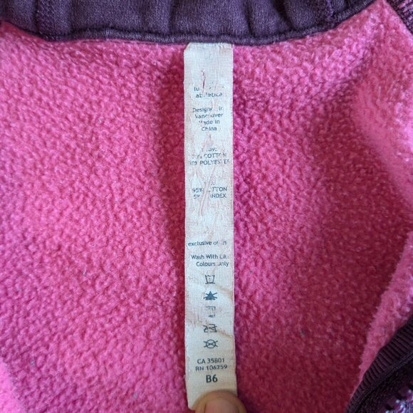 Lululemon Athletica Scuba Hoodie Size 4 Pink/Purple Stripe - Picture 5 of 6